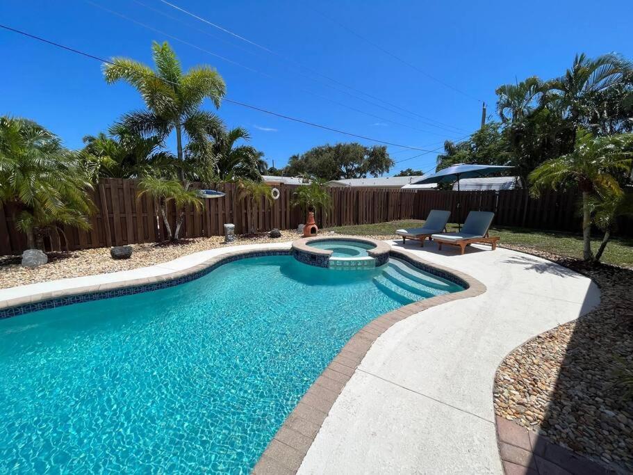 Paradise 4 Min To The Beach With Private Heated Pool Deerfield Beach Kültér fotó